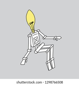 human robot illustration