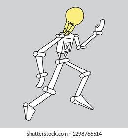 human robot illustration