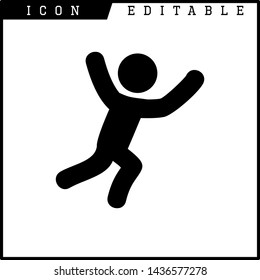 human runner icon isolated sign symbol vector illustration - vector