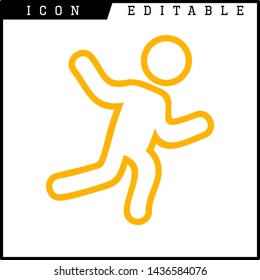 human runner icon isolated sign symbol vector illustration - vector