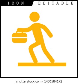 human runner icon isolated sign symbol vector illustration - vector