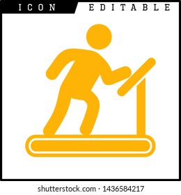 human runner icon isolated sign symbol vector illustration - vector
