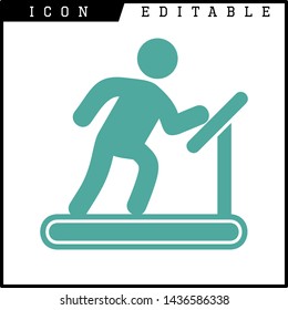 human runner icon isolated sign symbol vector illustration - vector