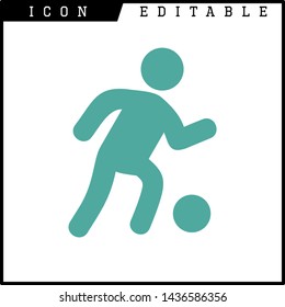 human runner icon isolated sign symbol vector illustration - vector
