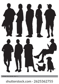 Human scales for presentation on scale 1 : 2