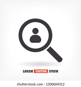 HUMAN SEARCH Icon vector