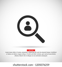 HUMAN SEARCH Icon vector