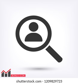 HUMAN SEARCH Icon vector