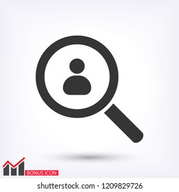 HUMAN SEARCH Icon vector