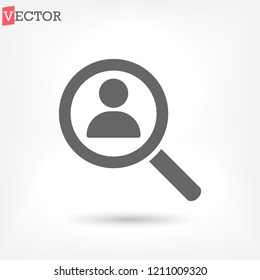 HUMAN SEARCH Icon vector