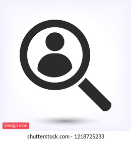 HUMAN SEARCH Icon vector