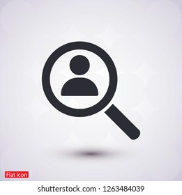HUMAN SEARCH Icon vector
