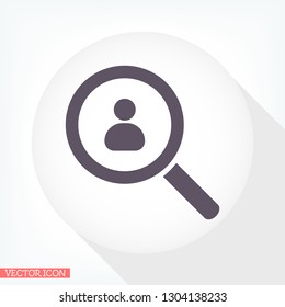 HUMAN SEARCH Icon vector