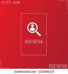 HUMAN SEARCH Icon vector