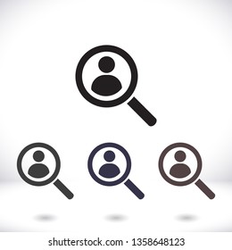 HUMAN SEARCH Icon vector