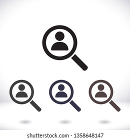 HUMAN SEARCH Icon vector