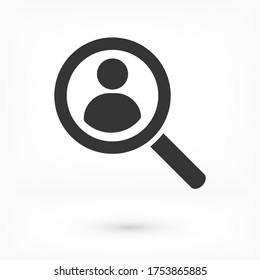 Vector de iconos de búsqueda humana. lorem ipsum Flat Design JPG