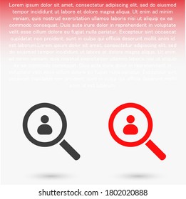 HUMAN SEARCH Icon vector. lorem ipsum Flat Design 