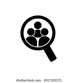 Human Search Logo Vector Template Design
