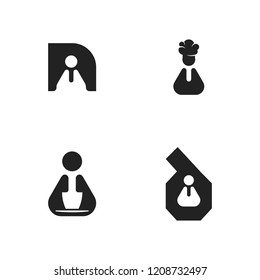 Human Set Creative Abstract Business Agency Logo