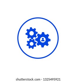 Human setting icon. Vector illustration