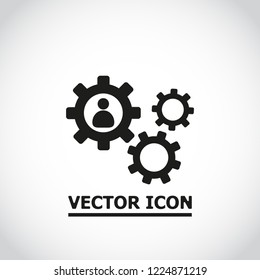 human settings icon vector