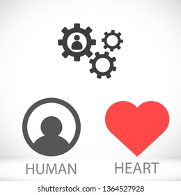 human settings icon vector