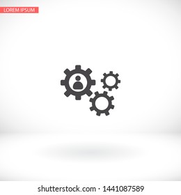human settings icon vector . Lorem Ipsum Illustration design