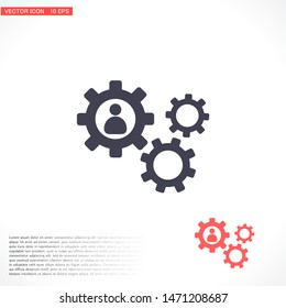 human settings icon vector . Lorem Ipsum Illustration design