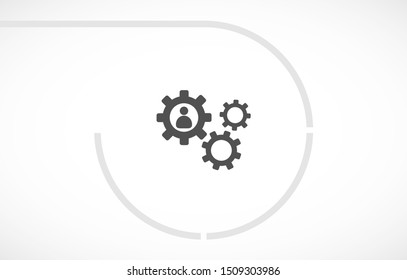 human settings icon vector . Lorem Ipsum Illustration design