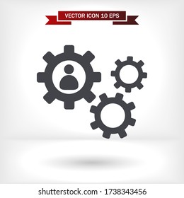 human settings icon vector . Lorem Ipsum Illustration design