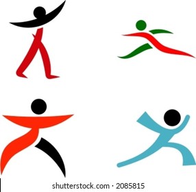 Human Shape Logo Design Elements. Check my portfolio for more of this series.