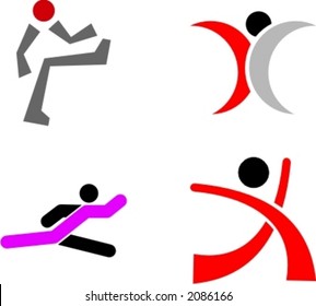 Human Shape Logo Design Elements. Check my portfolio for more of this series.
