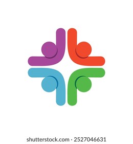 Human Shape Logo Template Illustration Design