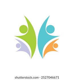 Illustrationsdesign für menschliches Shape-Logo