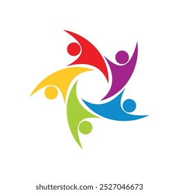 Modelo de logotipo de forma humana Design de ilustração