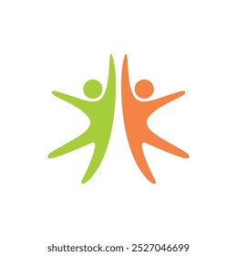 Diseño de ilustración de Plantilla de logotipo de forma humana