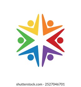 Modelo de logotipo de forma humana Design de ilustração
