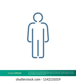 Human Shape, People, Crowd icon Vector Logo Template Illustration Design. Vector EPS 10.