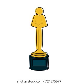 human shape trophy icon image