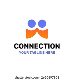 Human Share Connect Hand Logo Vektor Abstrakte Illustration Symbol Design Template Element