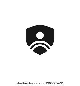 human shield people identity security logo design