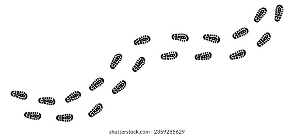 Human Shoe footprints icon white background design.