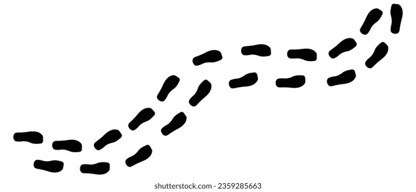 Human Shoe footprints icon white background design.