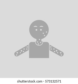 Human showered allergy, various symptoms of AIDS on the human