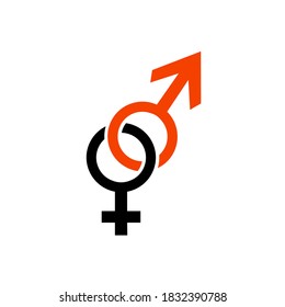 Human sign on white background. Vector illustration