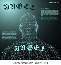 Human silhouette abstract template