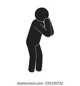 Human Silhouette Doing Resuscitation Stock Vector (Royalty Free ...