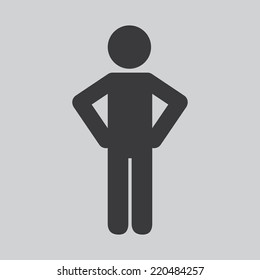 human silhouette graphic design , vector illustration