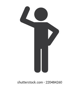 human silhouette graphic design , vector illustration